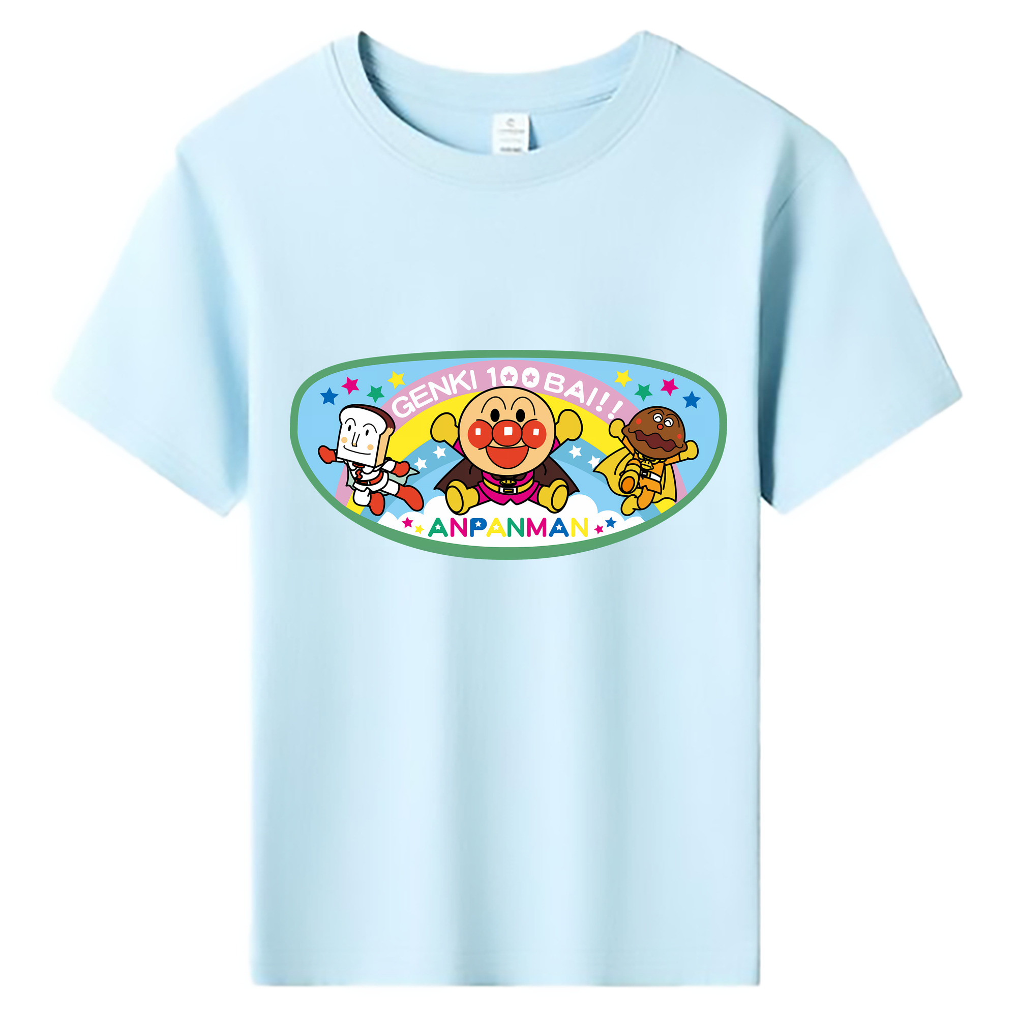 （画像用） アンパンマン Anpanman 綿100％キッズTシャツ（フロントプリント）